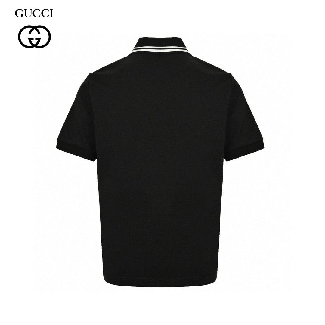 Gucci Striped Logo Polo Shirt (Black) - Phantom Kicks
