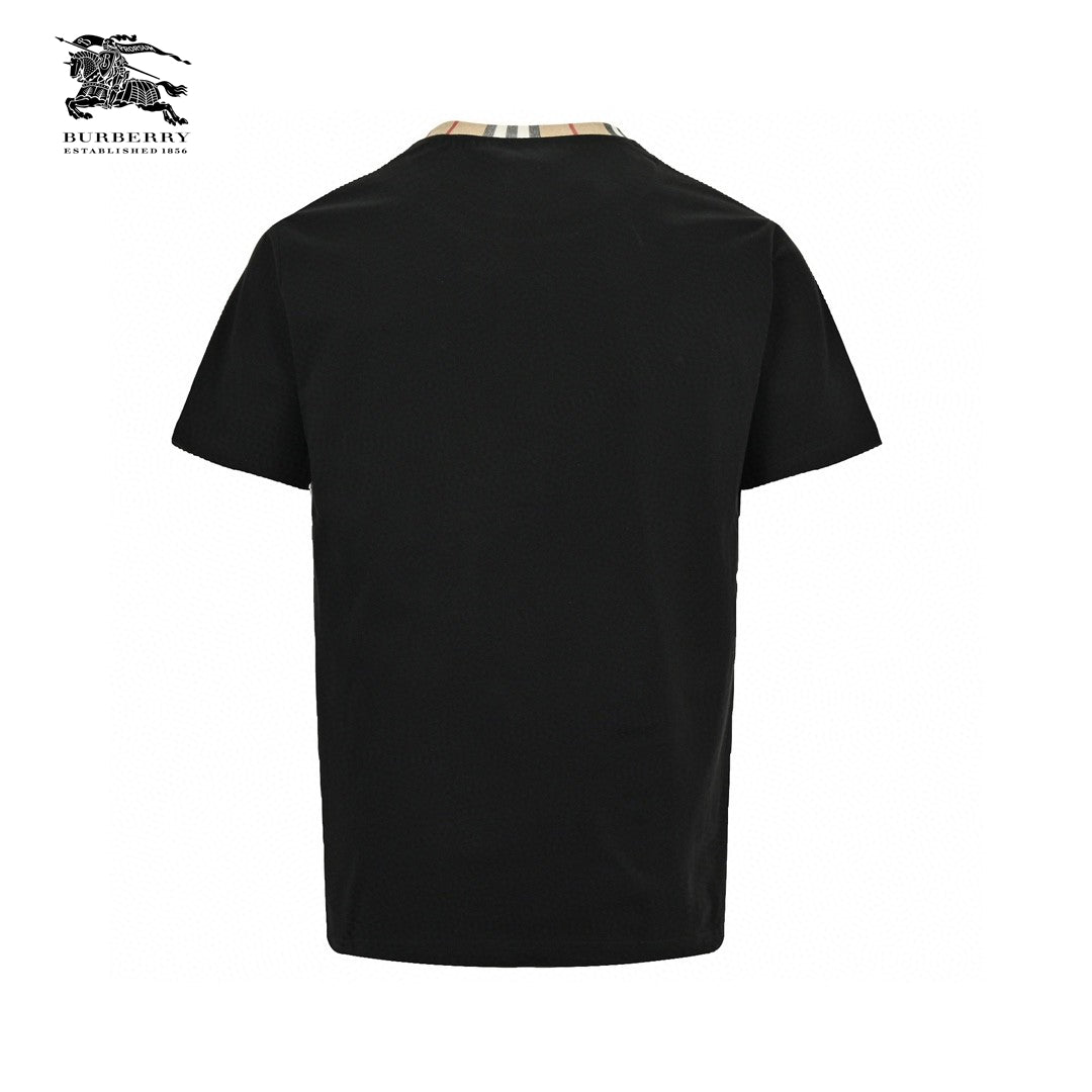 Burberry Logo Collar Detail Black T-Shirt - Phantom Kicks