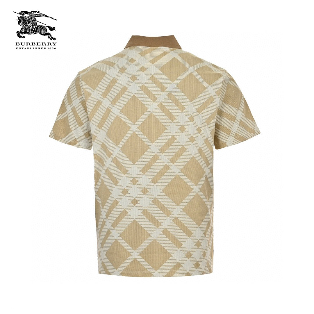 Burberry Geometric Check Polo Shirt - Phantom Kicks