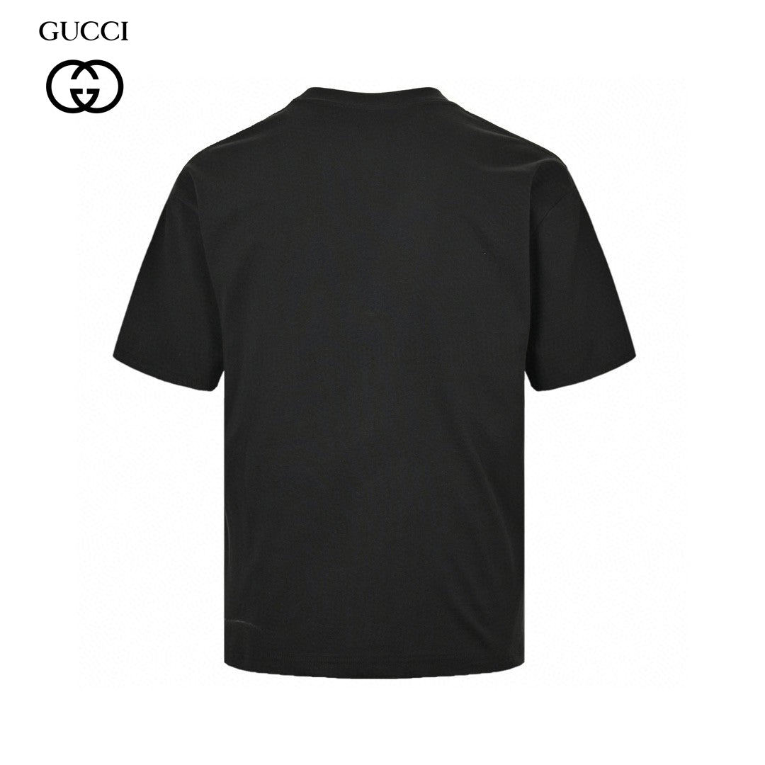 Gucci Multicolor Interlocking G Logo Black T-Shirt - Phantom Kicks