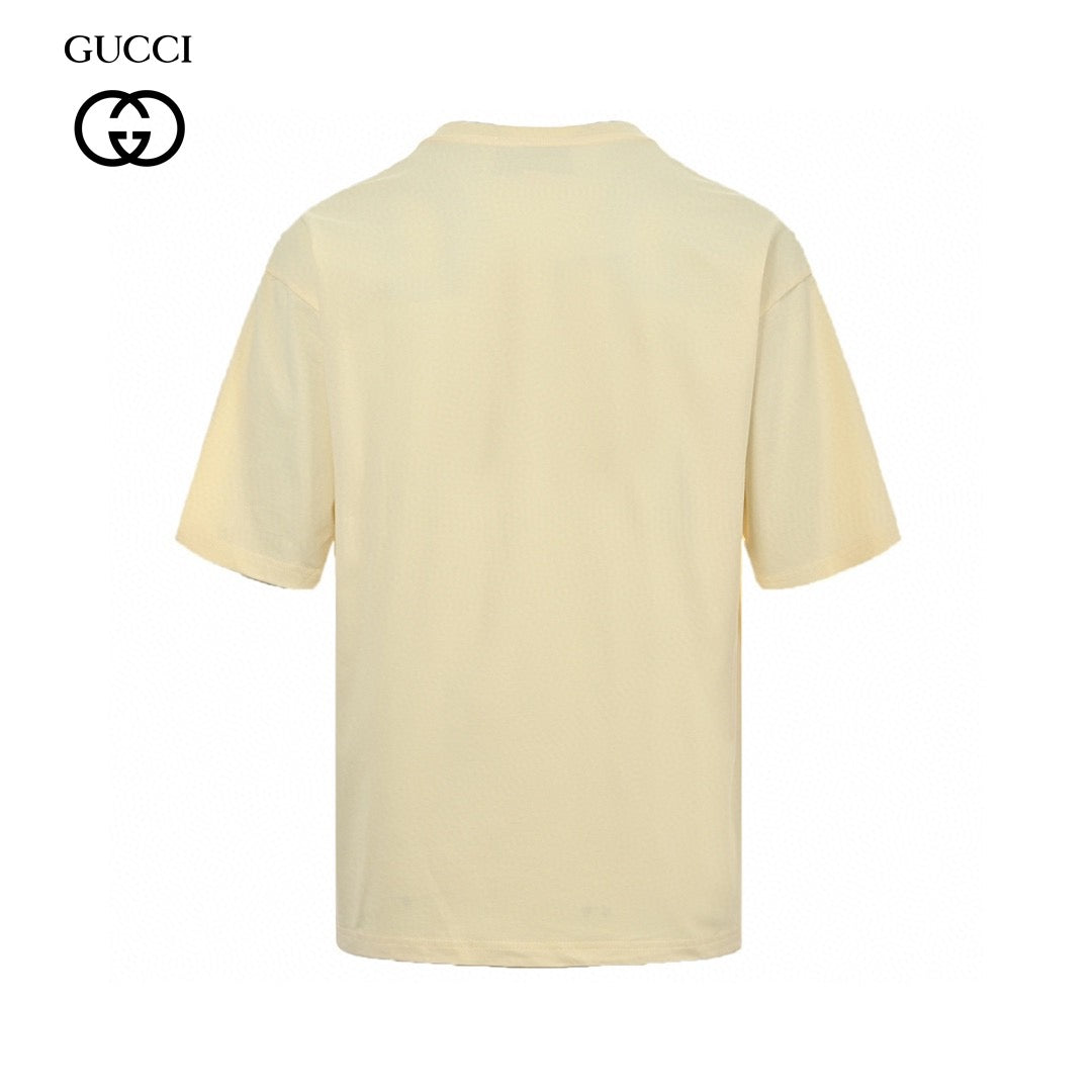 Gucci Strawberry Logo T-Shirt (Beige) - Phantom Kicks