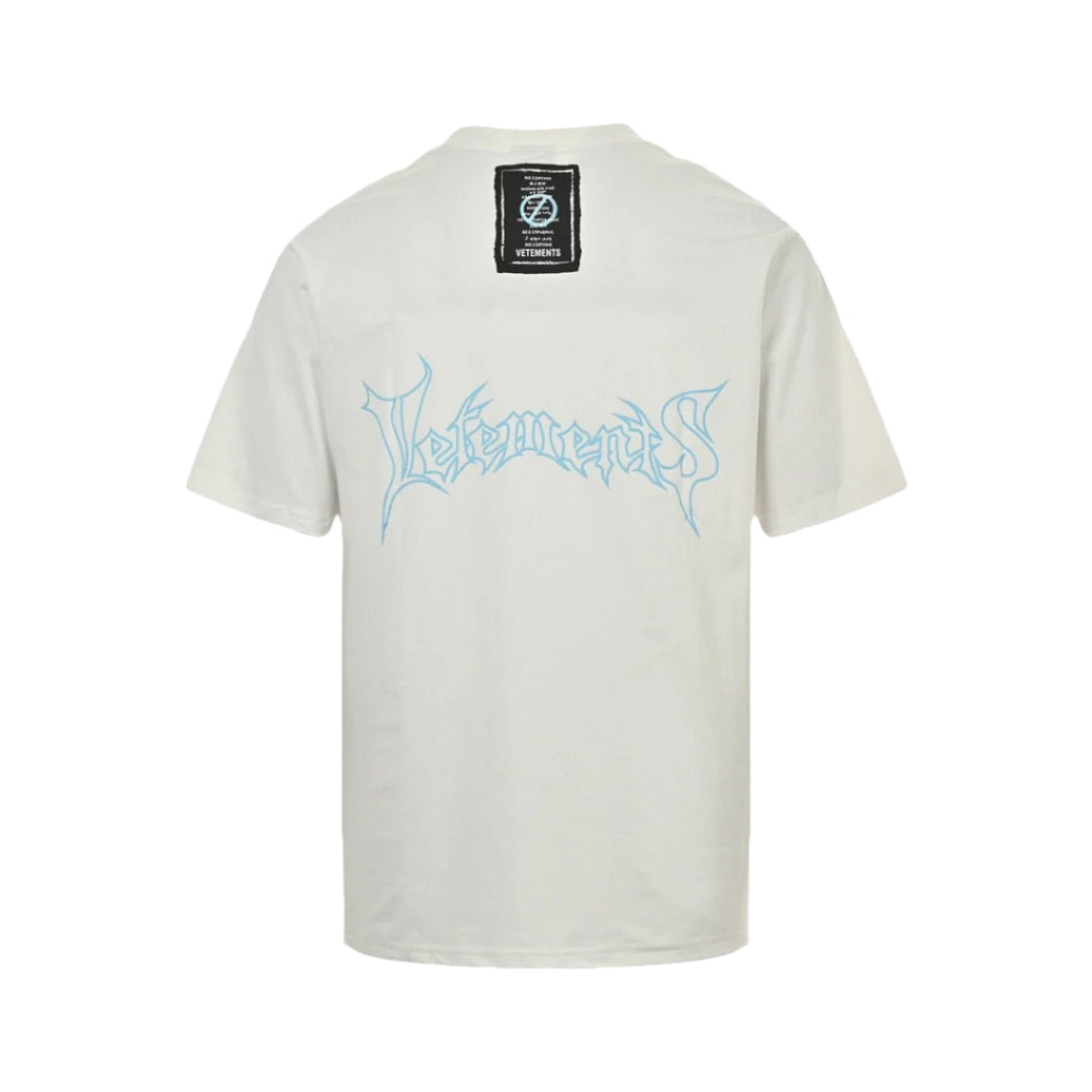 BALENCIAGA x VETEMENTS LOGO T-SHIRT WHITE - Phantom Kicks