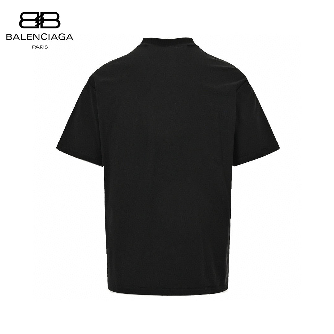 Balenciaga Reflective Logo Black T-Shirt - Phantom Kicks