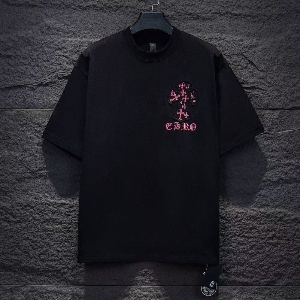 Chrome Hearts T-shirt inBlack/Pink: Gothic Romanticism