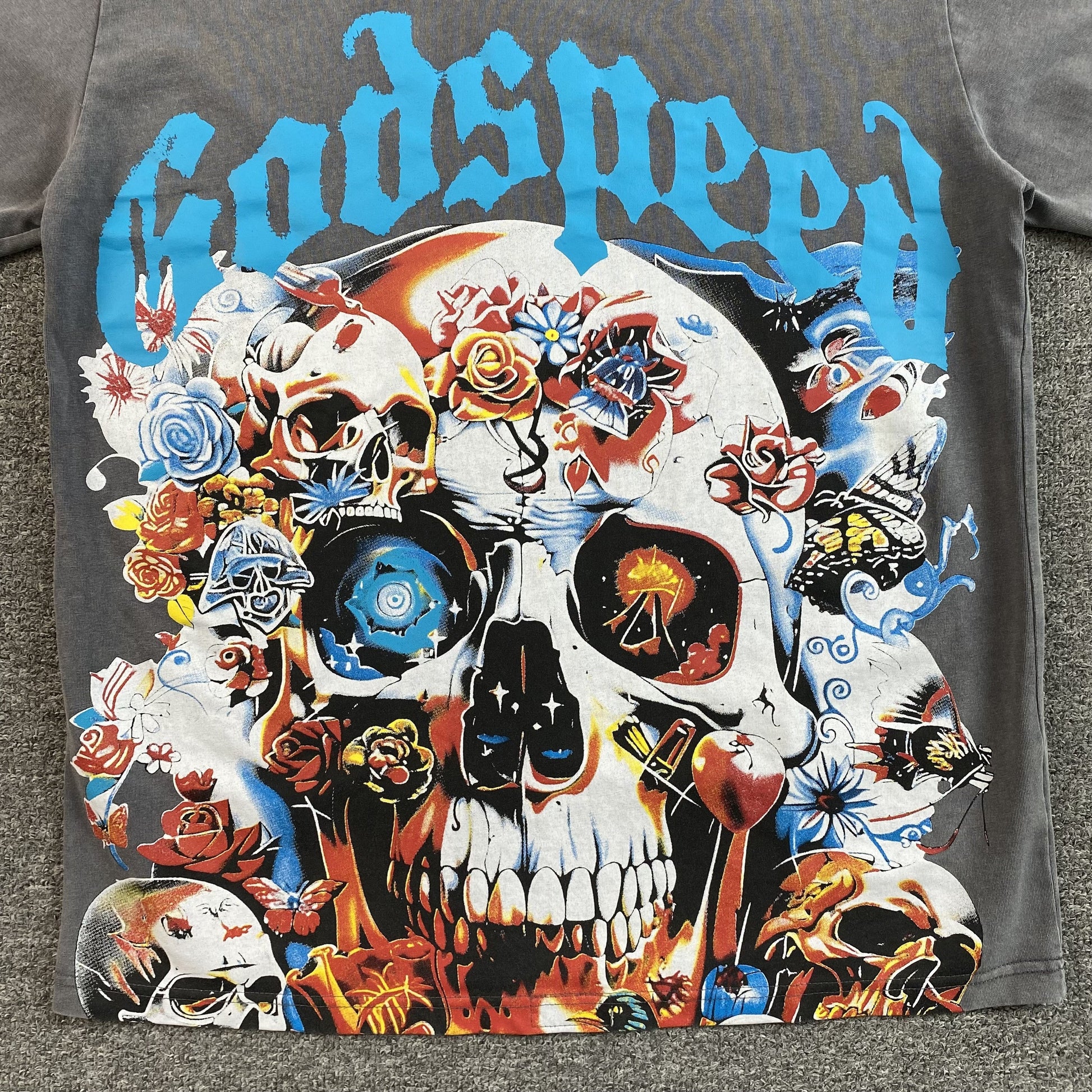 GODSPEED ETERNAL DREAM T-SHIRT WASHED GREY - Phantom Kicks