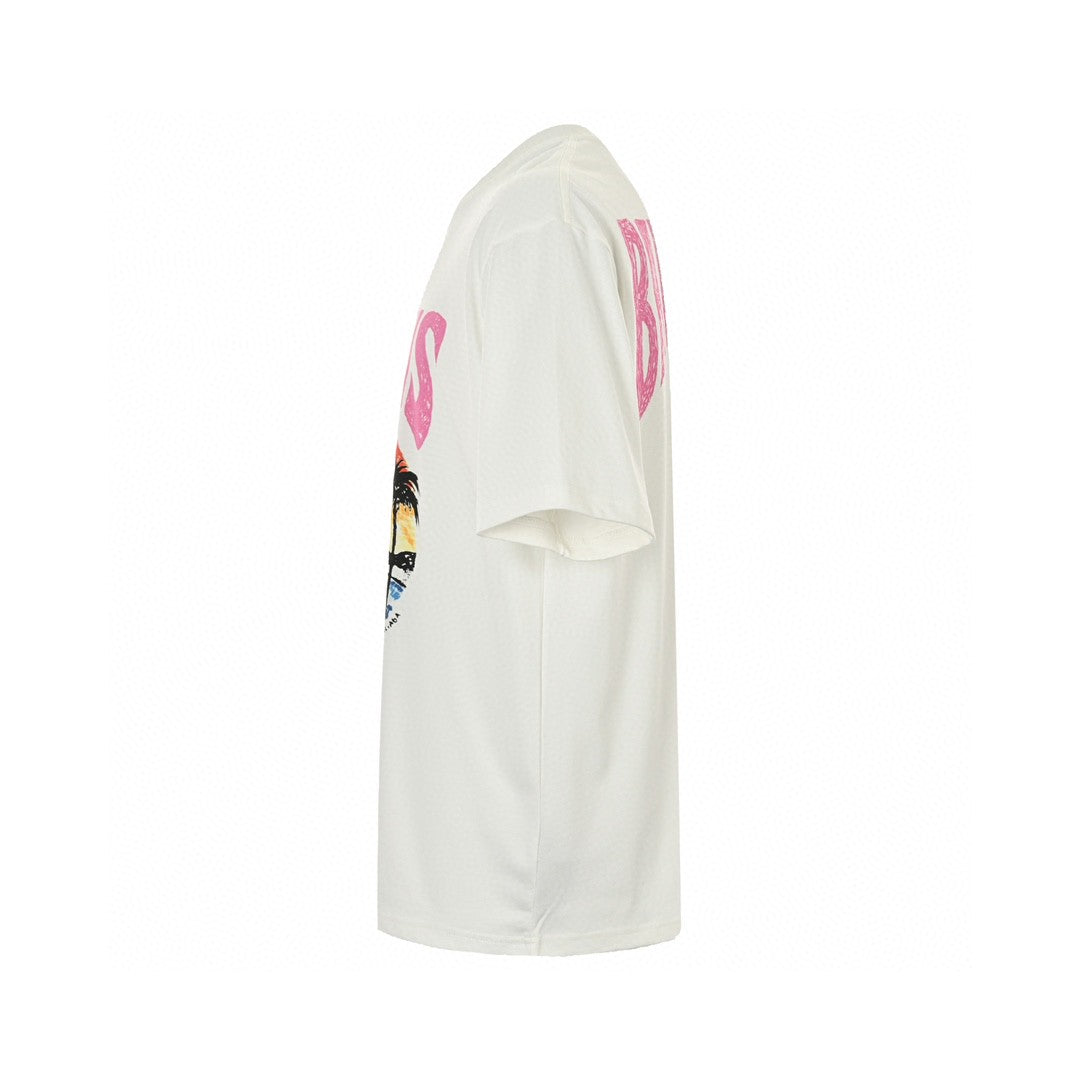 Balenciaga White T-Shirt with Paris Graphic - Phantom Kicks
