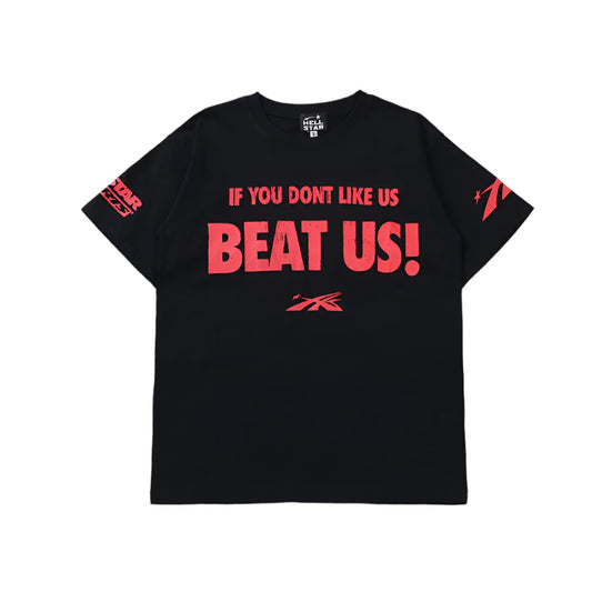Hellstar "Beat Us" Black T-Shirts - Phantom Kicks