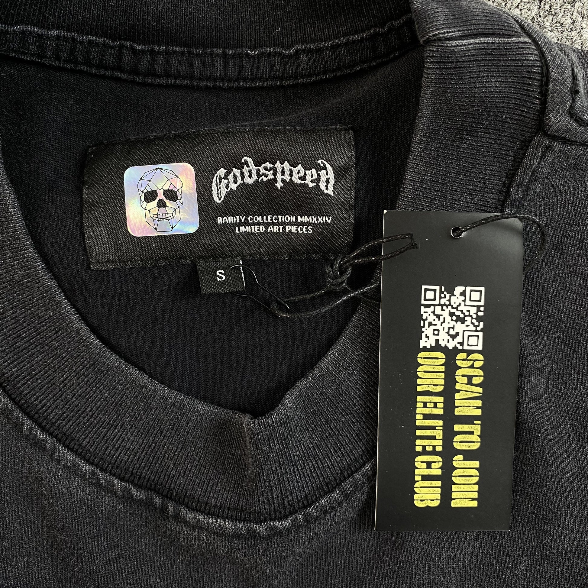 GODSPEED HOLLYWEIRD T-SHIRT WASHED BLACK - Phantom Kicks