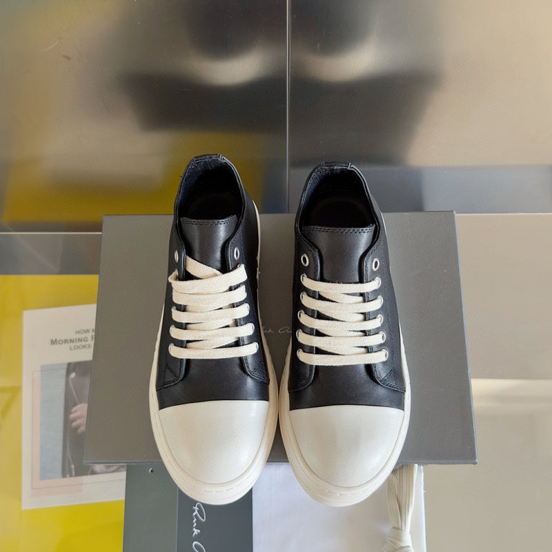 Rick Owens Black Low-Top Sneakers - Phantom Kicks