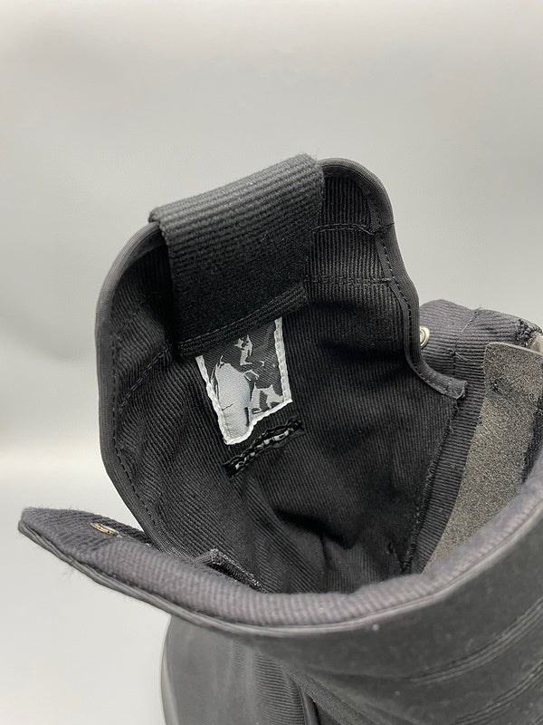 Rick Owens Black High-Top Canvas Boots - Phantom Kicks