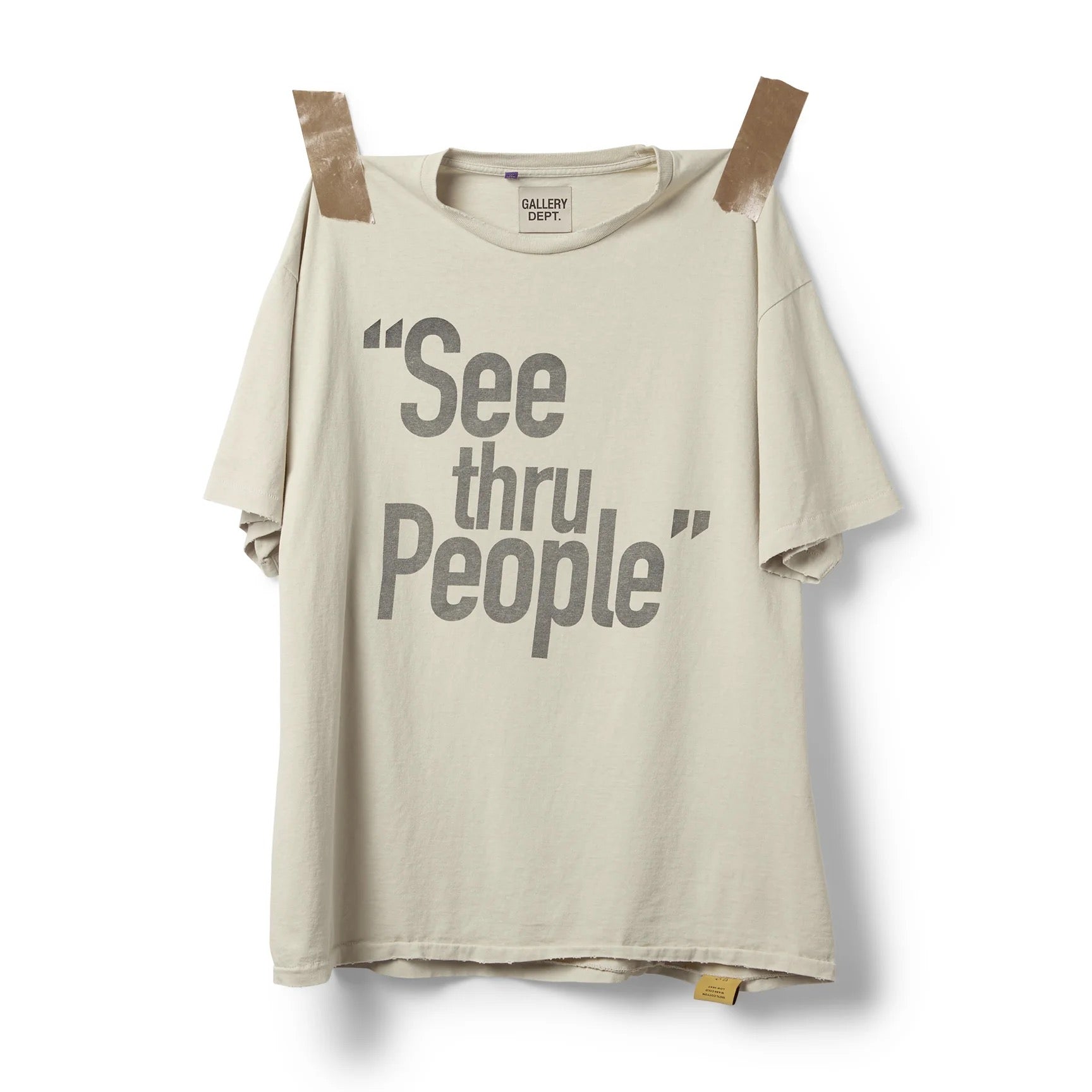 GALLERY DEPT See Thru People Tee LOGO - Phantom Kicks