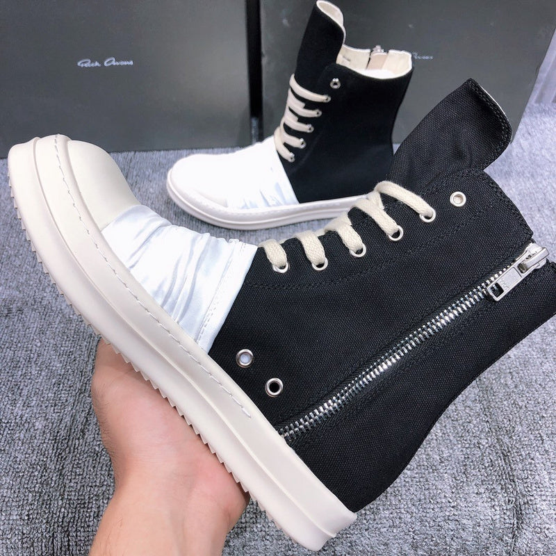 Rick Owens Lace-Up Canvas Boots - Phantom Kicks