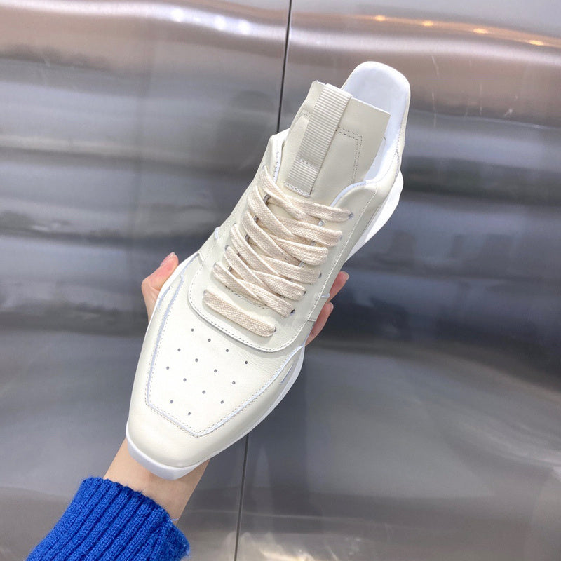 Rick Owens Cream Low-Top Sneakers - Phantom Kicks