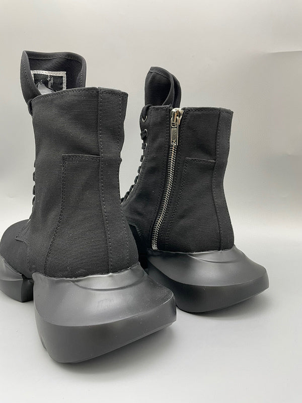 Rick Owens Black High-Top Platform Boots - Phantom Kicks