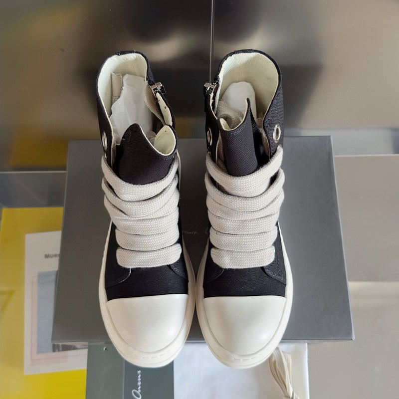 Rick Owens Black High-Top Sneakers - Phantom Kicks