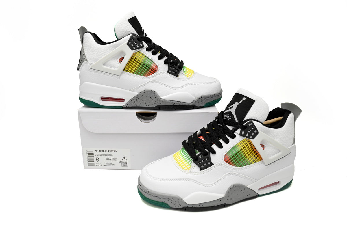 Jordan WMNS 4 Retro Jamaica White Green - Phantom Kicks