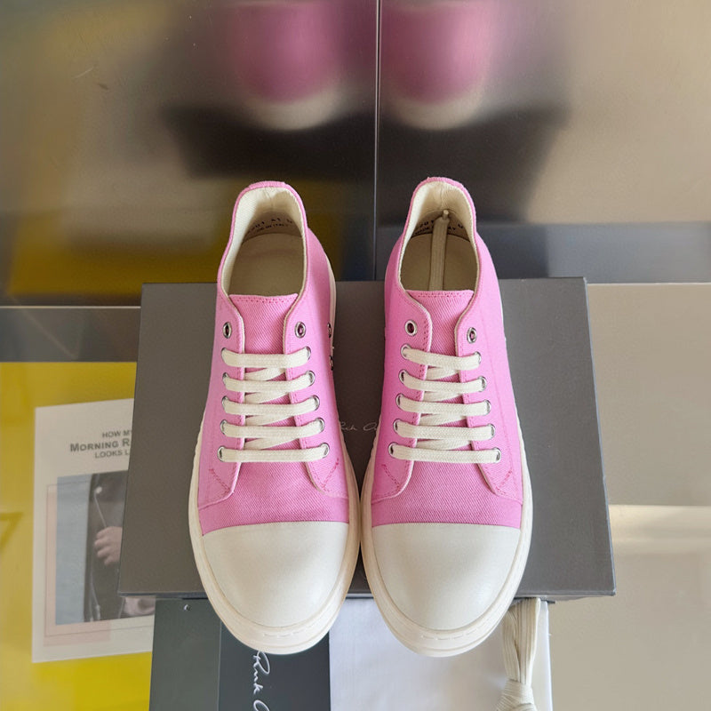 Rick Owens Pink Low-Top Sneakers - Phantom Kicks
