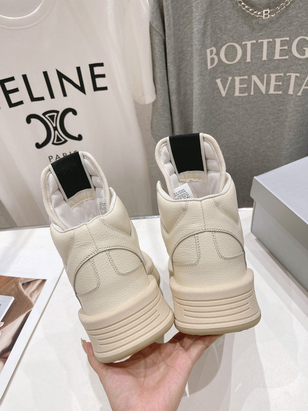Rick Owens Cream High-Top Sneakers - Phantom Kicks