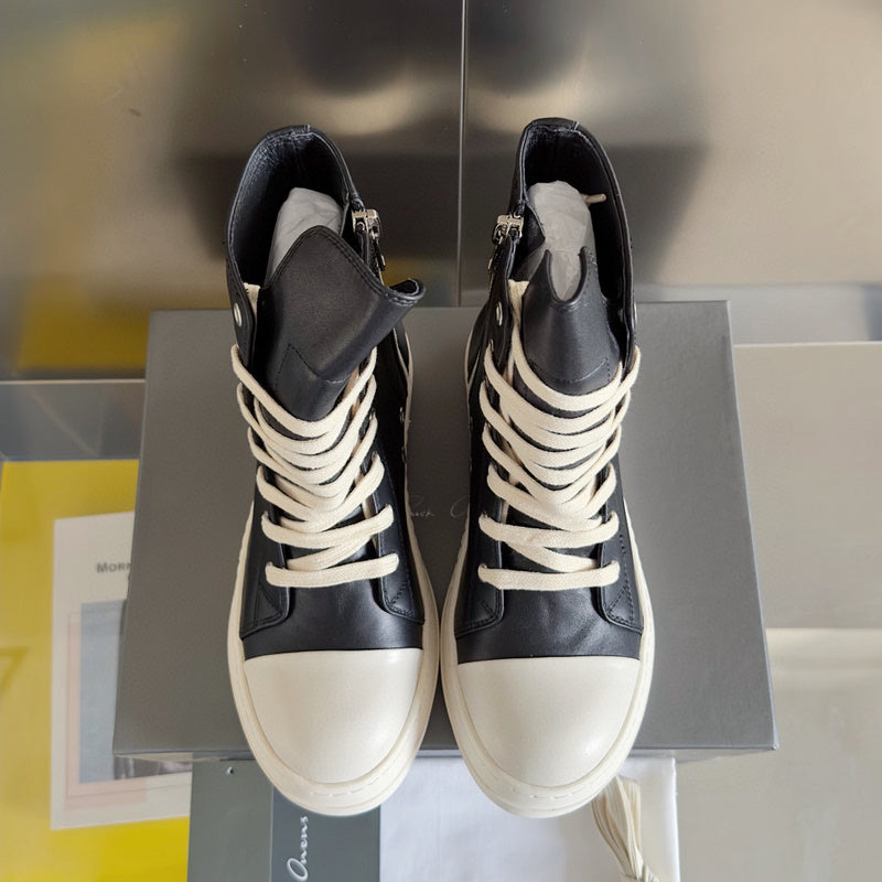 Rick Owens Black High-Top Sneakers - Phantom Kicks