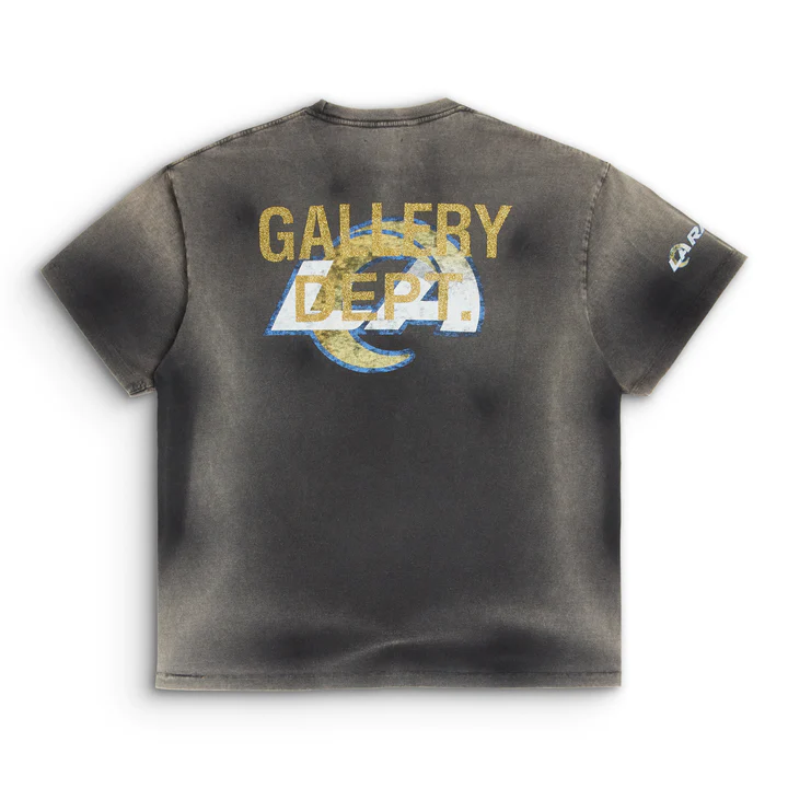 Gallery Dept. x LA Rams Sun Faded Black Tee - Phantom Kicks