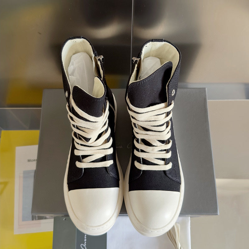 Rick Owens Black High-Top Sneakers - Phantom Kicks