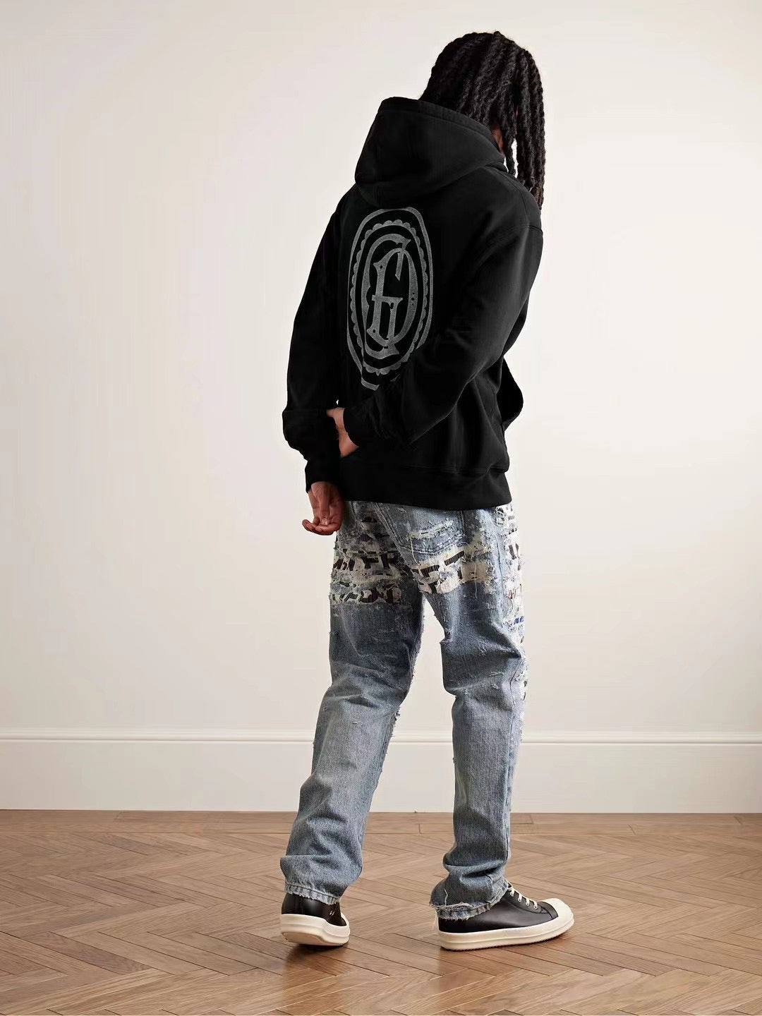 GALLERY DEPT GD MULTI LOGO HOODIE - Phantom Kicks