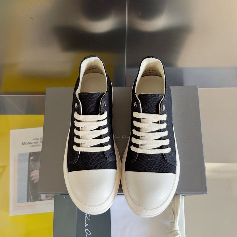 Rick Owens Black Low-Top Sneakers - Phantom Kicks