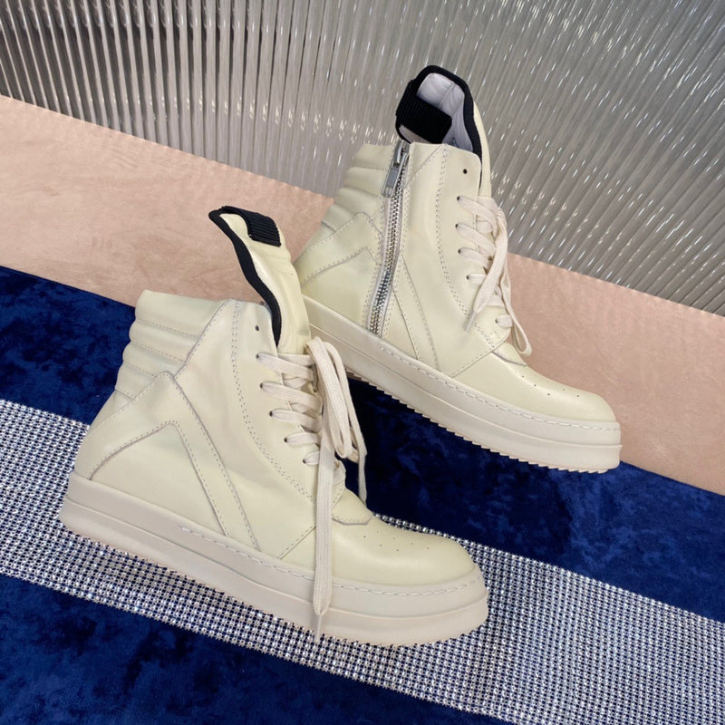 Rick Owens Geobasket Sneakers - Cream - Phantom Kicks