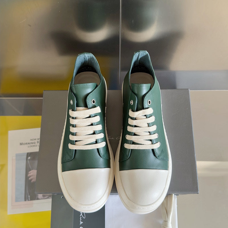 Rick Owens dark green Low-Top Sneakers - Phantom Kicks