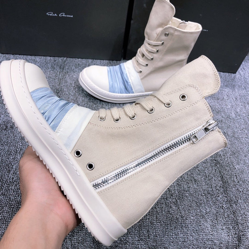 Rick Owens Lace-Up Canvas Boots - Phantom Kicks