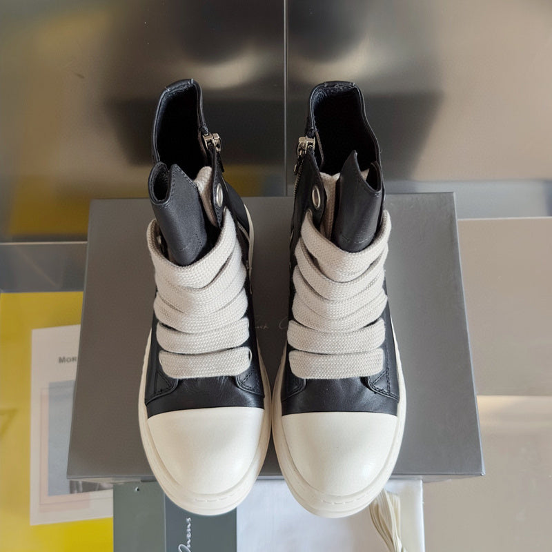 Rick Owens Black High-Top Sneakers - Phantom Kicks