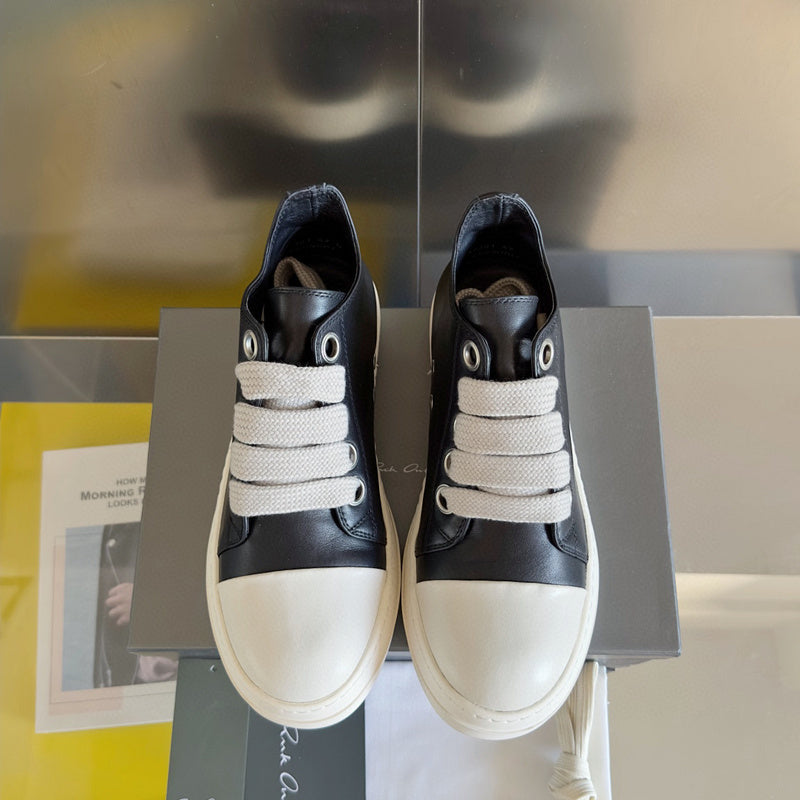 Rick Owens Black Low-Top Sneakers - Phantom Kicks