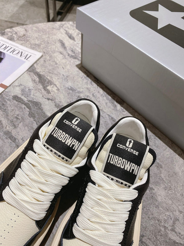 Golden Goose Cream and Black Star Sneakers - Phantom Kicks