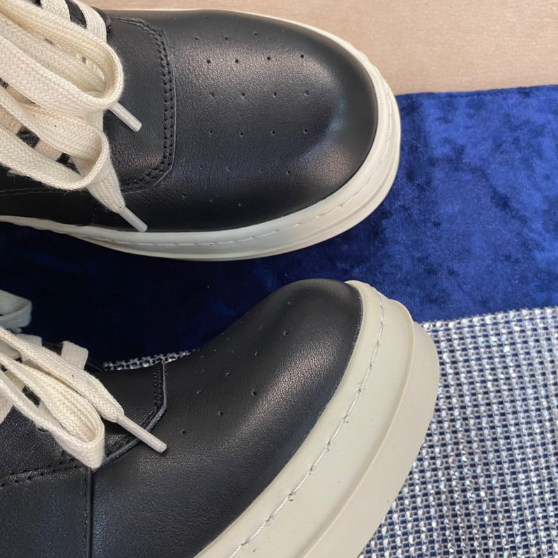 Rick Owens Geobasket Sneakers - Black and White - Phantom Kicks