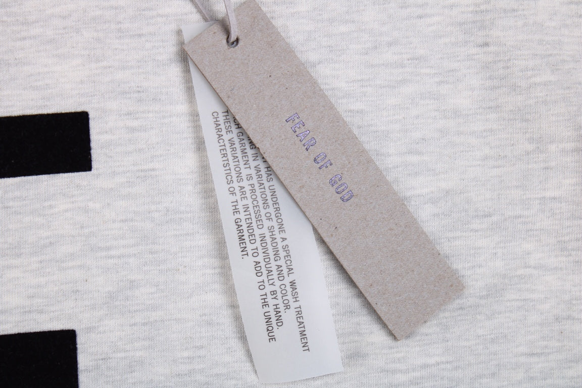 Fear of God Letter F T-Shirt (Light Grey) - Phantom Kicks