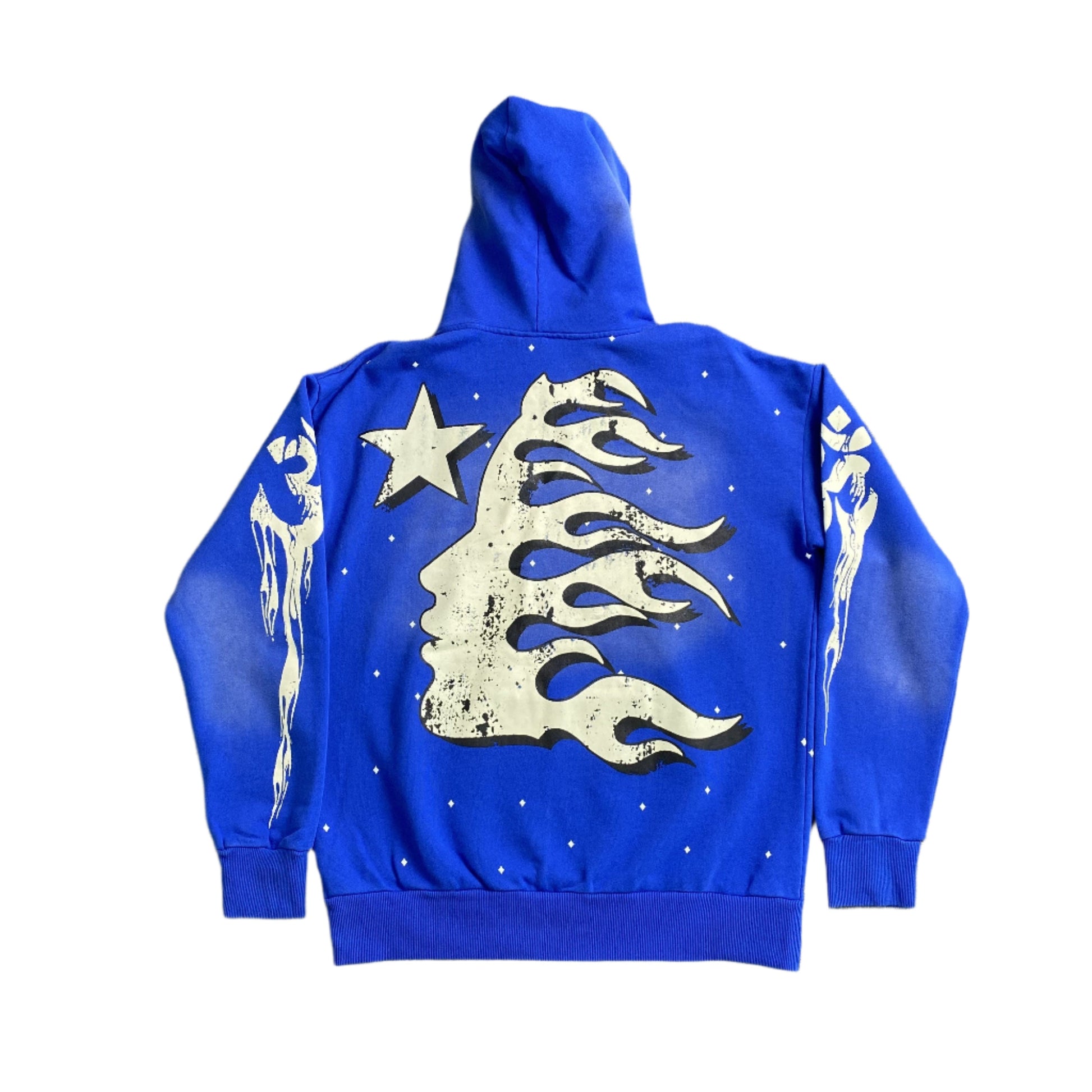 Hellstar "Path To Paradise" Blue Hoodie - Phantom Kicks