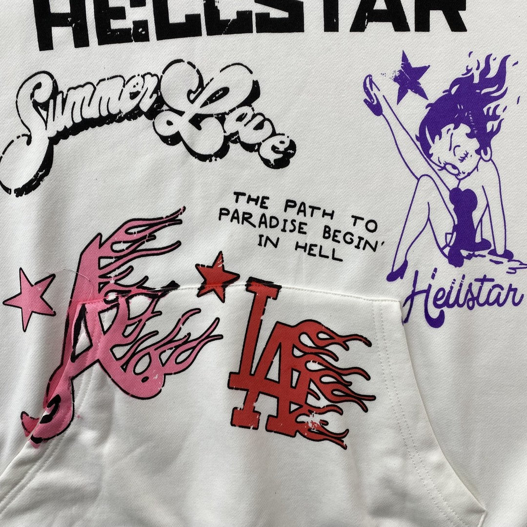 Hellstar White Hoodie - Phantom Kicks