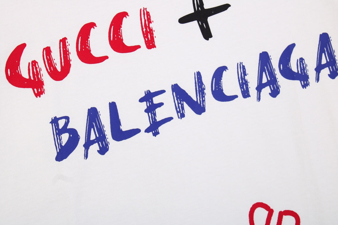 GUCCI x BALENCIAGA T-SHIRT WHITE - Phantom Kicks