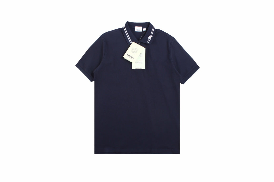 Burberry Polo Shirt with Striped Collar - Phantom Kicks