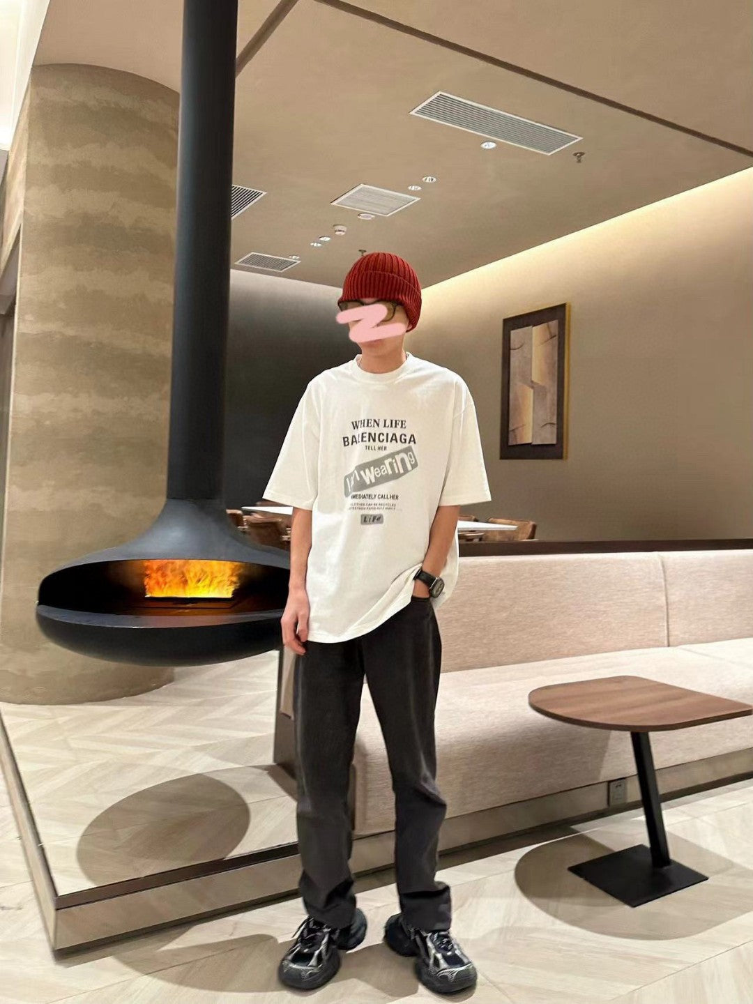 Balenciaga T-Shirt - Back Logo - Phantom Kicks