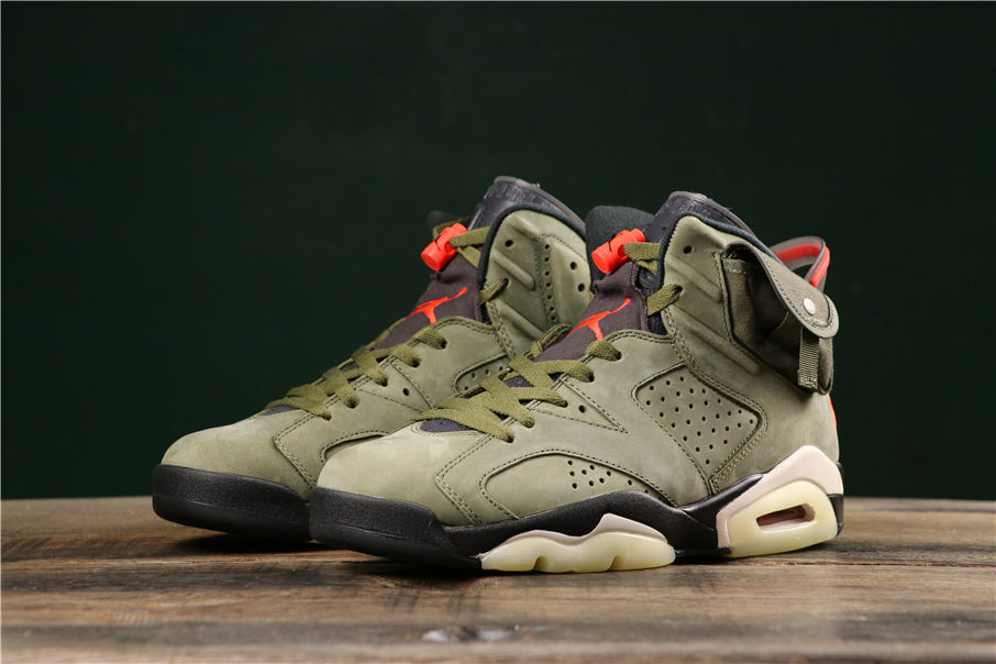 Jordan 6 Retro "Travis Scott - Medium Olive" - Phantom Kicks