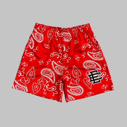 EE Shorts Cashew flowers Red - Phantom Kicks