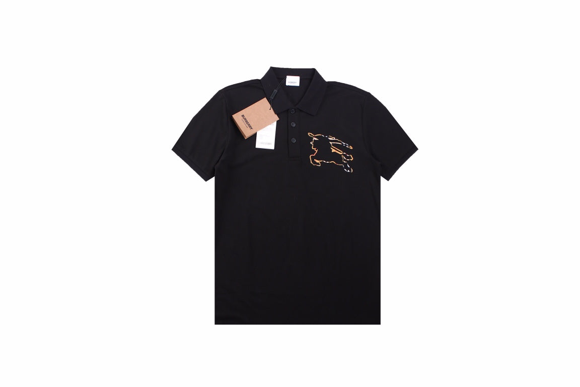 Burberry Embroidered Knight Polo - Black - Phantom Kicks