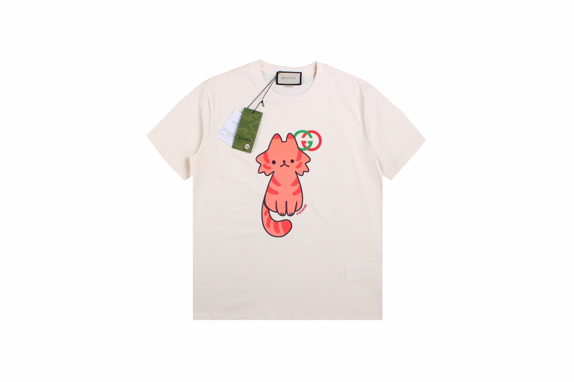 Gucci Cat Graphic T-Shirt (Cream) - Phantom Kicks