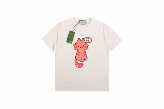 Gucci Cat Graphic T-Shirt (Cream) - Phantom Kicks