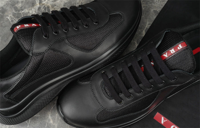 PRADA AMERICA'S CUP LEATHER BLACK - Phantom Kicks