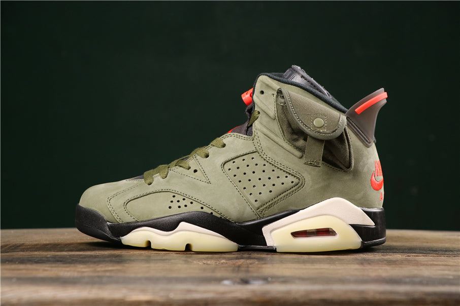 Jordan 6 Retro "Travis Scott - Medium Olive" - Phantom Kicks