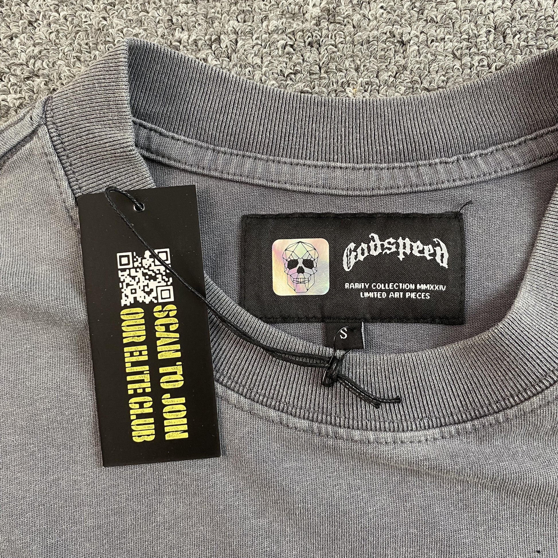 GODSPEED AMIGOS T-SHIRT WASHED GREY - Phantom Kicks