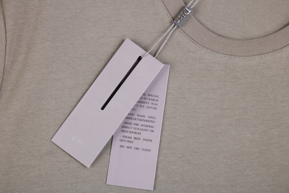 Dior Double D Logo T-Shirt (Khaki) - Phantom Kicks