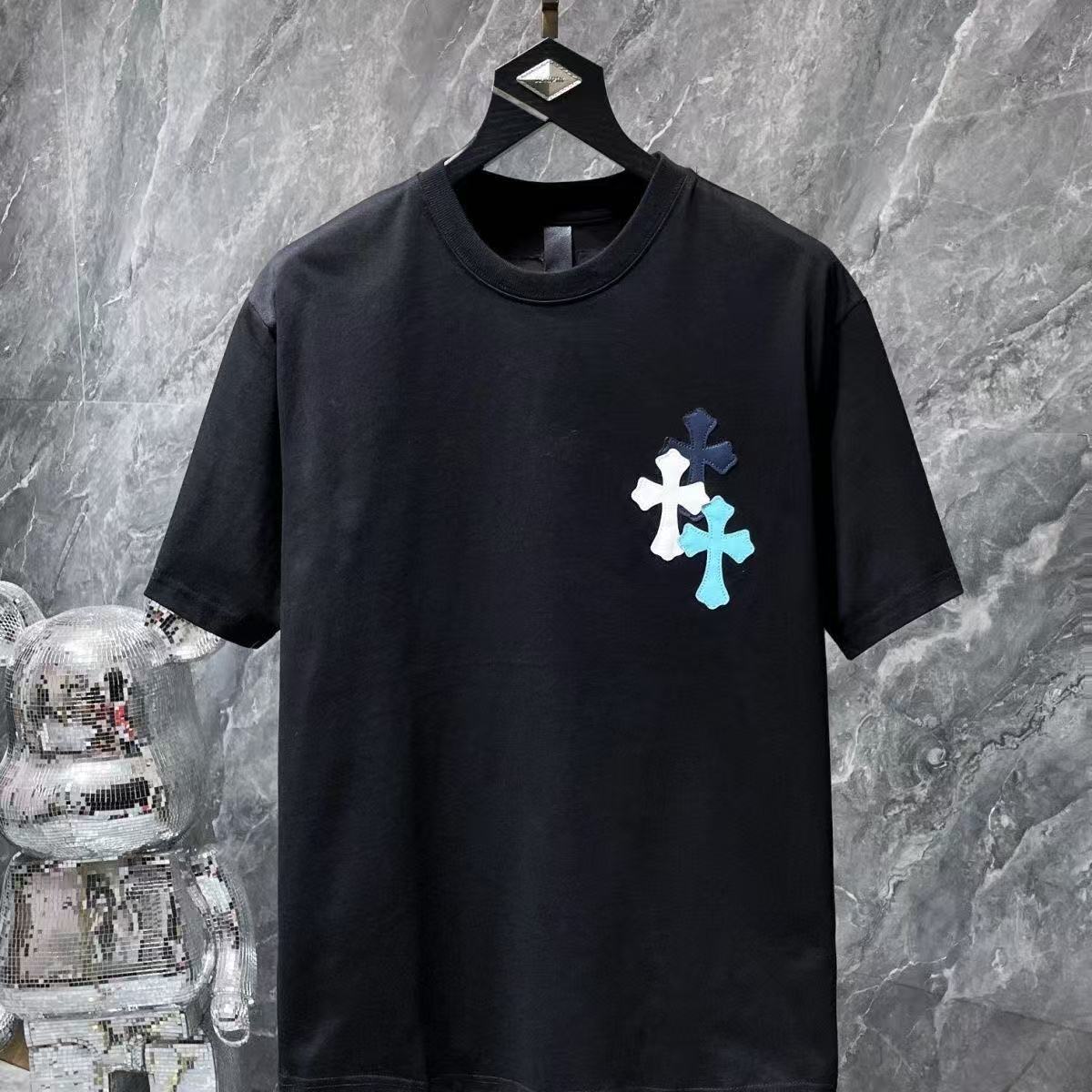 Chrome Hearts Classic Crewneck T-Shirt in Black/Blue